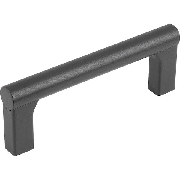 Tubular Handle L=67 Aluminum, Black Anodized, Comp:Polyamide, Comp:Black, A=55, D=M04